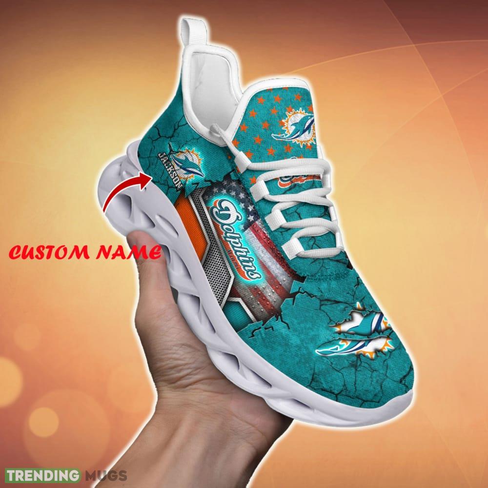 Personalized Miami Dolphins Sport Team Running Sneakers For Fans Gift New Max Soul Shoes - Miami Dolphins Sport Clunky Sneakers Custom Sport Shoes For Fan_1 Personalized Miami Dolphins Sport Team Running Sneakers For Fans Gift New Max Soul Shoes - Miami Dolphins Sport Clunky Sneakers Custom Sport Shoes For Fan_1