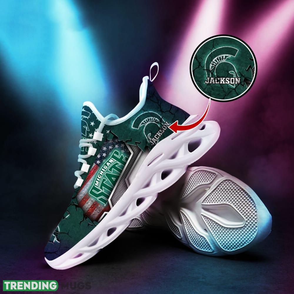 Personalized Michigan State Spartans Sport Team Running Sneakers For Fans Gift New Max Soul Shoes Max Soul Personalized Michigan State Spartans Sport Team Running Sneakers For Fans Gift New Max Soul Shoes Max Soul