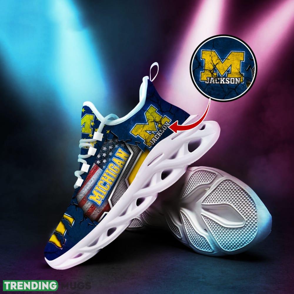 Personalized Michigan Wolverines Sport Team Running Sneakers For Fans Gift New Max Soul Shoes Max Soul Personalized Michigan Wolverines Sport Team Running Sneakers For Fans Gift New Max Soul Shoes Max Soul