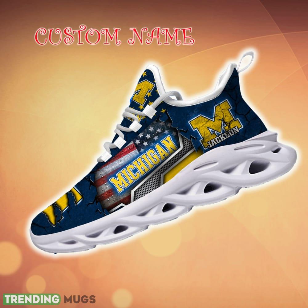 Personalized Michigan Wolverines Sport Team Running Sneakers For Fans Gift New Max Soul Shoes Max Soul Personalized Michigan Wolverines Sport Team Running Sneakers For Fans Gift New Max Soul Shoes Max Soul
