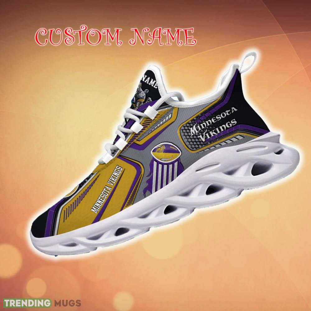 Personalized Minnesota Vikings White C Sneakers Team Running Sneakers For Fans Gift New Max Soul Shoes - Minnesota Vikings White C Sneakers Personalized Your Name Sport Sneakers _1 Personalized Minnesota Vikings White C Sneakers Team Running Sneakers For Fans Gift New Max Soul Shoes - Minnesota Vikings White C Sneakers Personalized Your Name Sport Sneakers _1