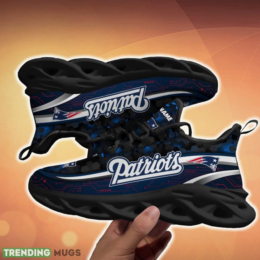 Personalized New England Patriots Football Team Team Running Sneakers For Fans Gift New Max Soul Shoes Max Soul Personalized New England Patriots Football Team Team Running Sneakers For Fans Gift New Max Soul Shoes Max Soul