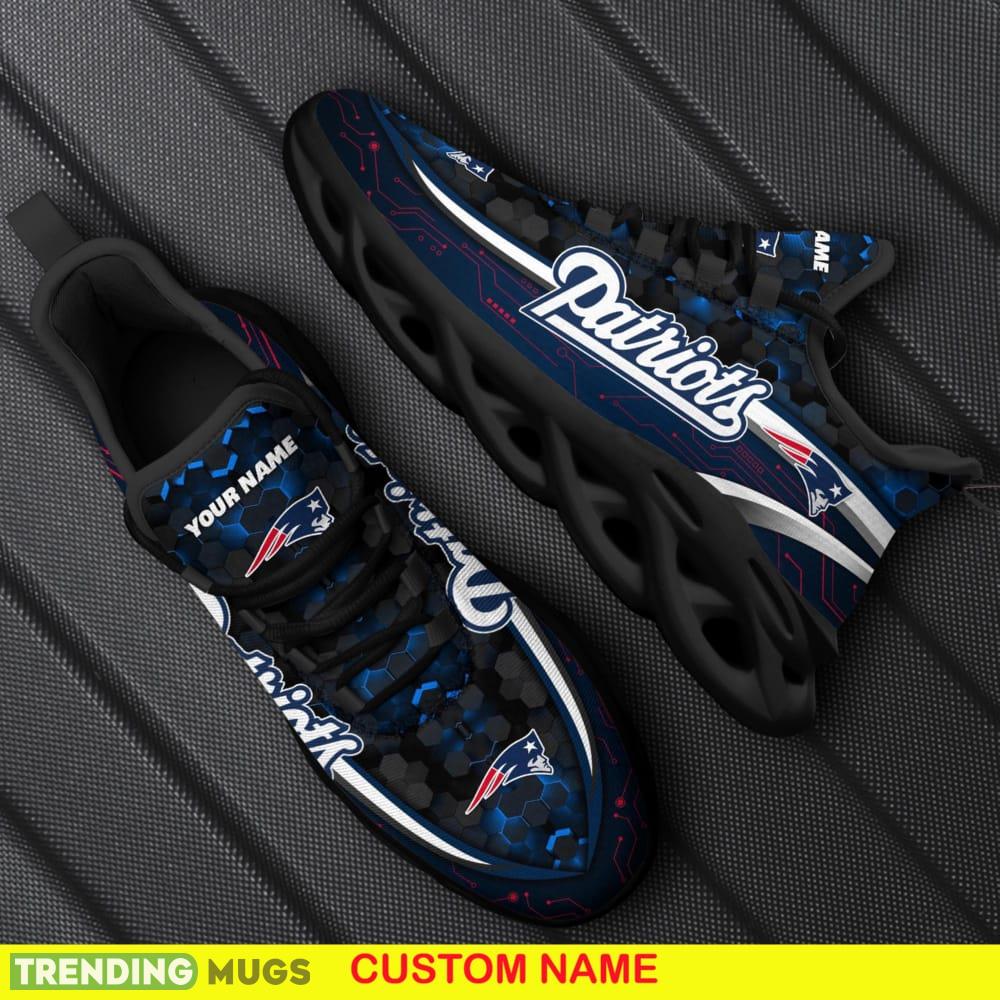 Personalized New England Patriots Football Team Team Running Sneakers For Fans Gift New Max Soul Shoes - New England Patriots Football Team Max Soul Shoes Custom Your Name_1 Personalized New England Patriots Football Team Team Running Sneakers For Fans Gift New Max Soul Shoes - New England Patriots Football Team Max Soul Shoes Custom Your Name_1