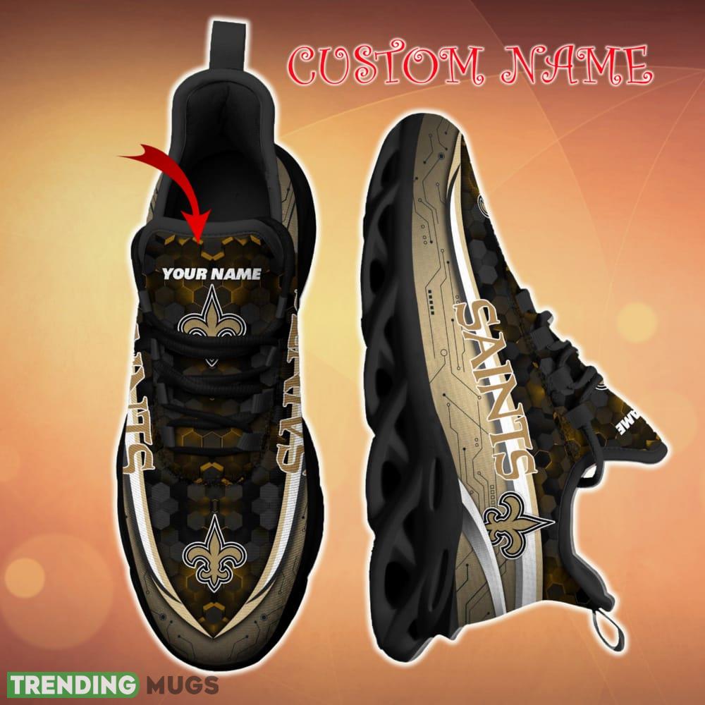 Personalized New Orleans Saints Football Team Team Running Sneakers For Fans Gift New Max Soul Shoes Max Soul Personalized New Orleans Saints Football Team Team Running Sneakers For Fans Gift New Max Soul Shoes Max Soul