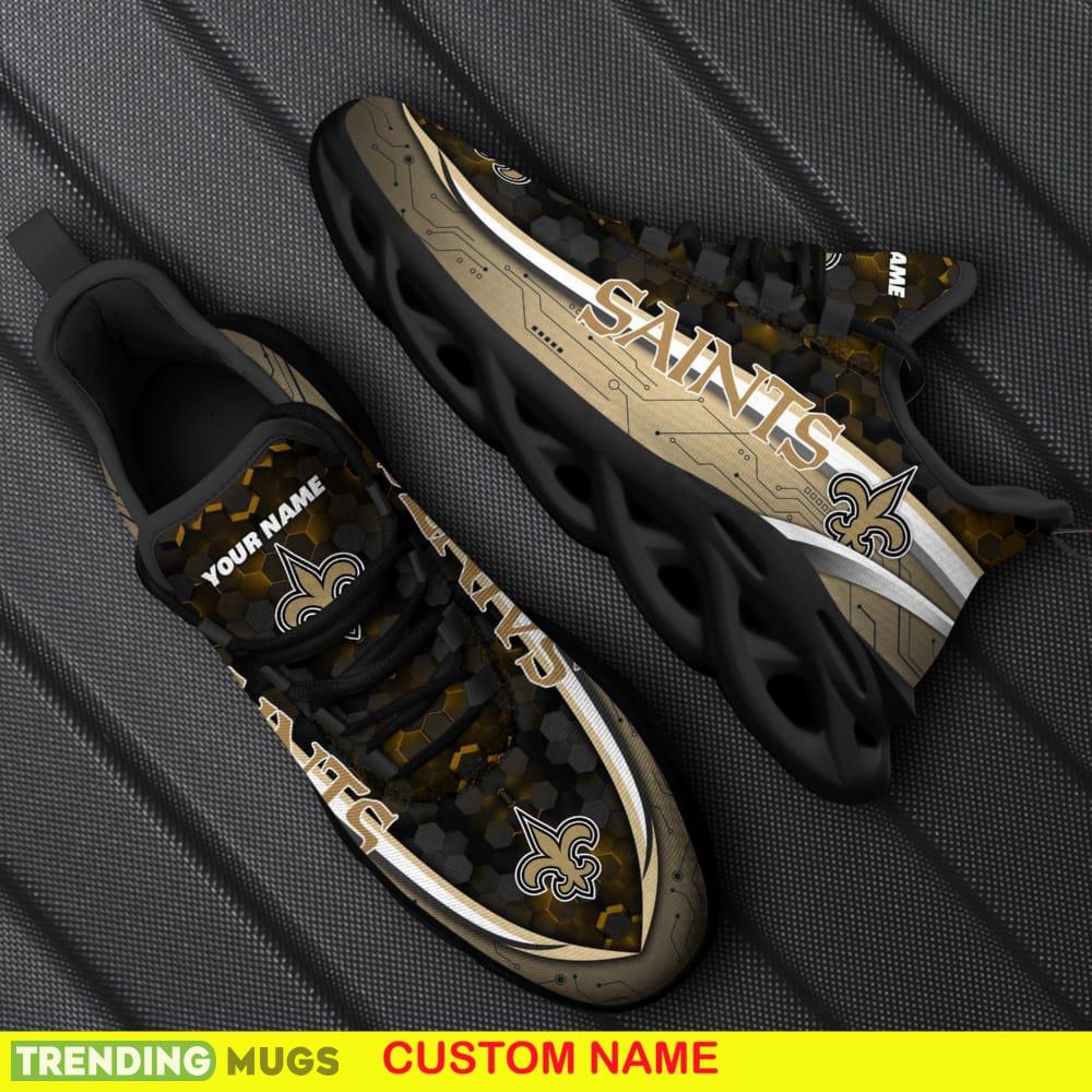 Personalized New Orleans Saints Football Team Team Running Sneakers For Fans Gift New Max Soul Shoes - New Orleans Saints Football Team Max Soul Shoes Custom Your Name_1 Personalized New Orleans Saints Football Team Team Running Sneakers For Fans Gift New Max Soul Shoes - New Orleans Saints Football Team Max Soul Shoes Custom Your Name_1