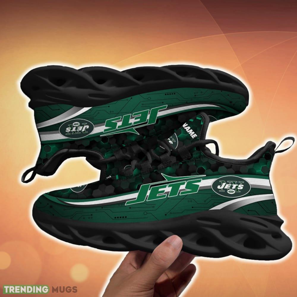 Personalized New York Jets Football Team Team Running Sneakers For Fans Gift New Max Soul Shoes Max Soul Personalized New York Jets Football Team Team Running Sneakers For Fans Gift New Max Soul Shoes Max Soul