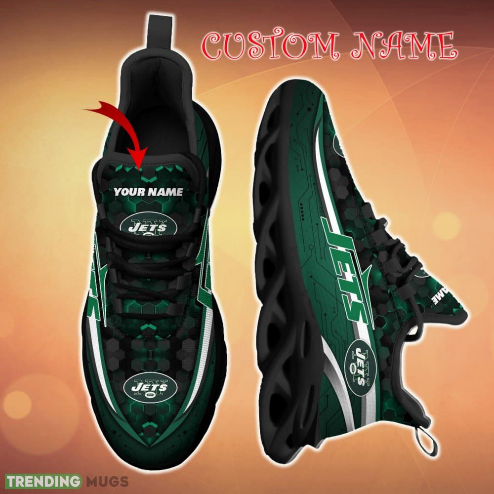 Personalized New York Jets Football Team Team Running Sneakers For Fans Gift New Max Soul Shoes Max Soul Personalized New York Jets Football Team Team Running Sneakers For Fans Gift New Max Soul Shoes Max Soul