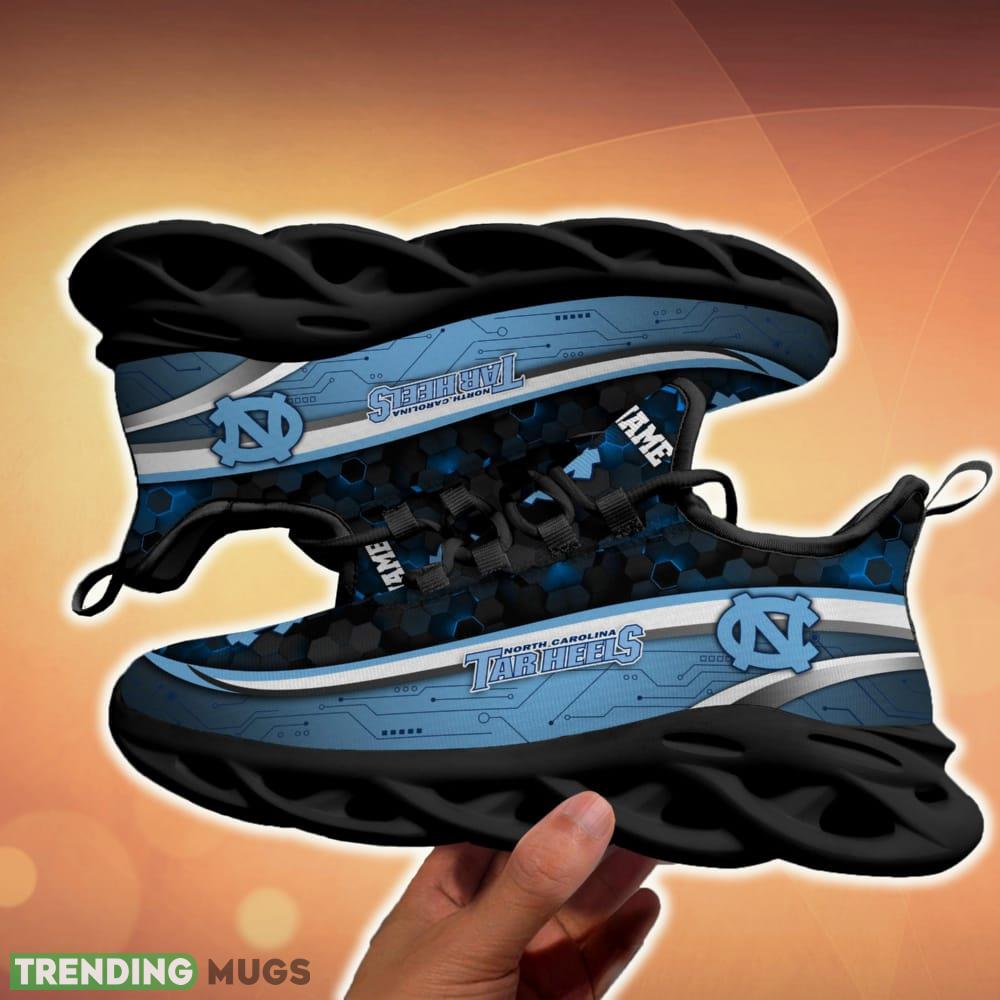 Personalized North Carolina Tar Heels Black Team Running Sneakers For Fans Gift New Max Soul Shoes Max Soul Personalized North Carolina Tar Heels Black Team Running Sneakers For Fans Gift New Max Soul Shoes Max Soul