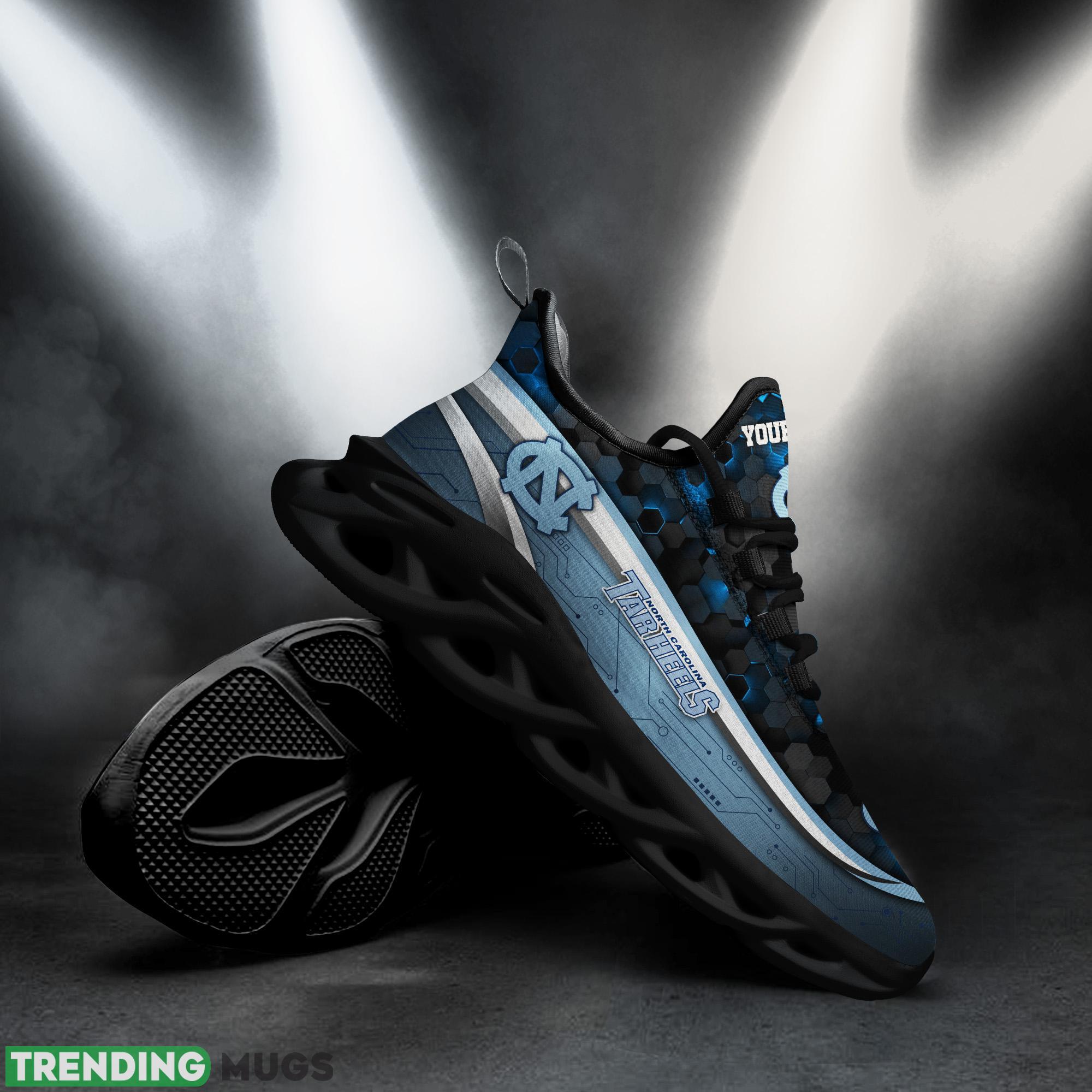 Personalized North Carolina Tar Heels Black Team Running Sneakers For Fans Gift New Max Soul Shoes Max Soul Personalized North Carolina Tar Heels Black Team Running Sneakers For Fans Gift New Max Soul Shoes Max Soul