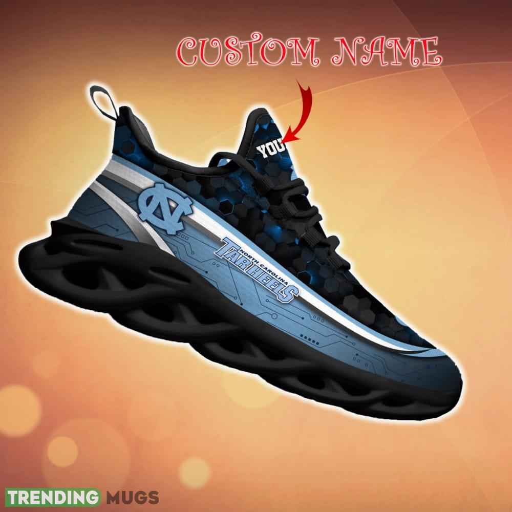 Personalized North Carolina Tar Heels Black Team Running Sneakers For Fans Gift New Max Soul Shoes Max Soul Personalized North Carolina Tar Heels Black Team Running Sneakers For Fans Gift New Max Soul Shoes Max Soul