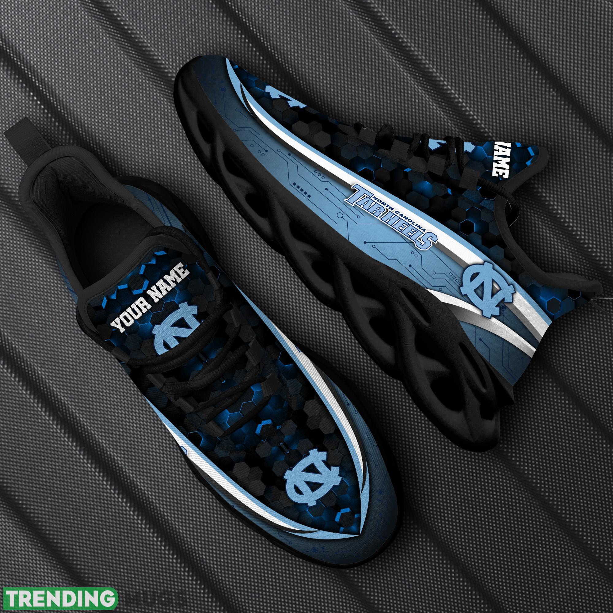 Personalized North Carolina Tar Heels Black Team Running Sneakers For Fans Gift New Max Soul Shoes - North Carolina Tar Heels Black Max Soul Shoes Custom Your Name Sport Sneakers_1 Personalized North Carolina Tar Heels Black Team Running Sneakers For Fans Gift New Max Soul Shoes - North Carolina Tar Heels Black Max Soul Shoes Custom Your Name Sport Sneakers_1