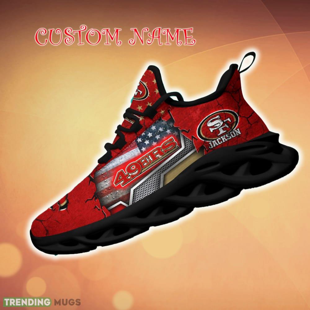 Personalized San Francisco 49ers Sport Team Running Sneakers For Fans Gift New Max Soul Shoes Max Soul Personalized San Francisco 49ers Sport Team Running Sneakers For Fans Gift New Max Soul Shoes Max Soul