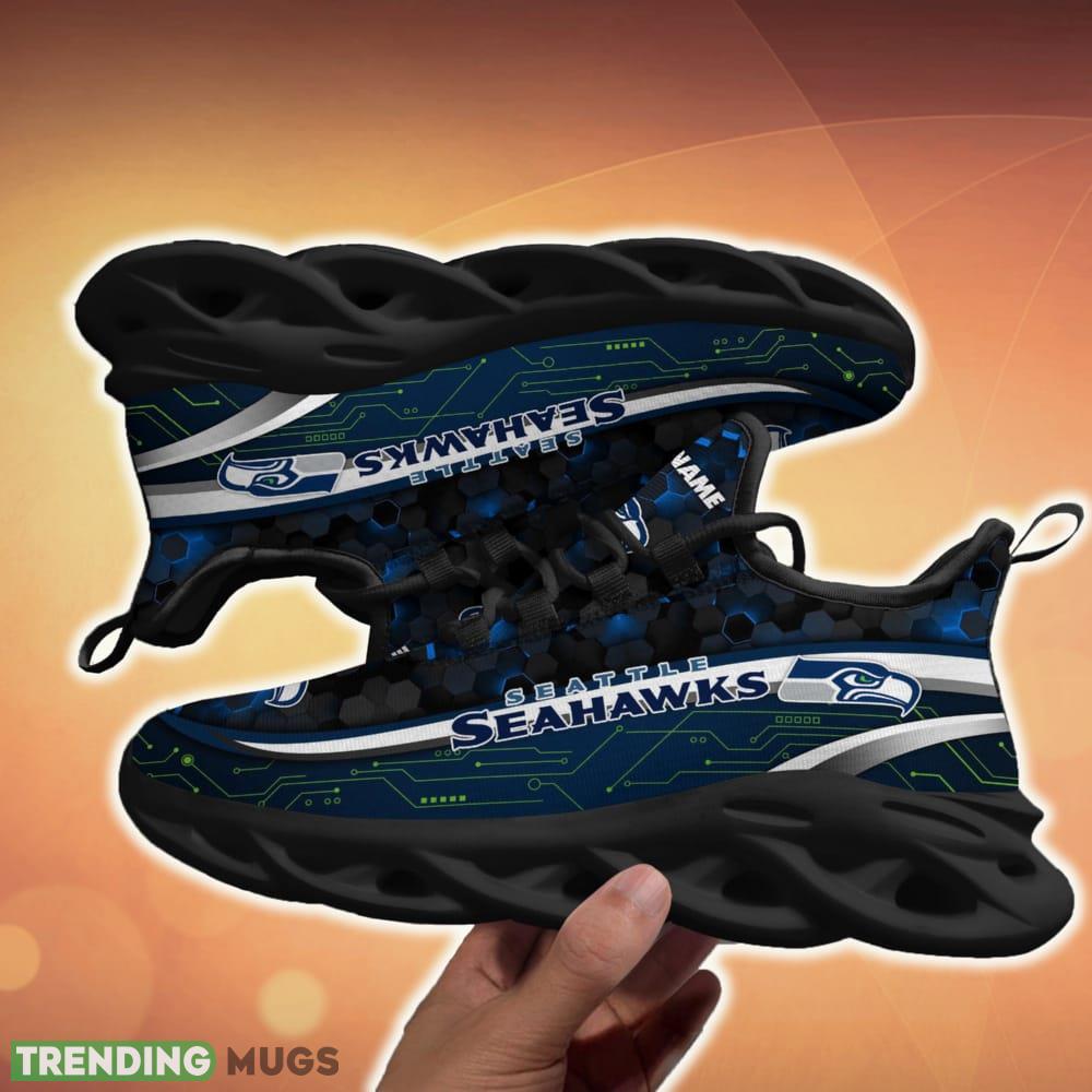 Personalized Seattle Seahawks Football Team Team Running Sneakers For Fans Gift New Max Soul Shoes Max Soul Personalized Seattle Seahawks Football Team Team Running Sneakers For Fans Gift New Max Soul Shoes Max Soul