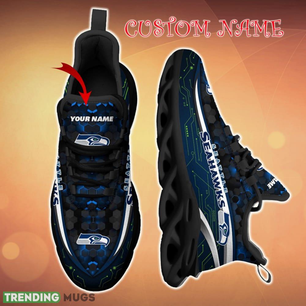 Personalized Seattle Seahawks Football Team Team Running Sneakers For Fans Gift New Max Soul Shoes Max Soul Personalized Seattle Seahawks Football Team Team Running Sneakers For Fans Gift New Max Soul Shoes Max Soul