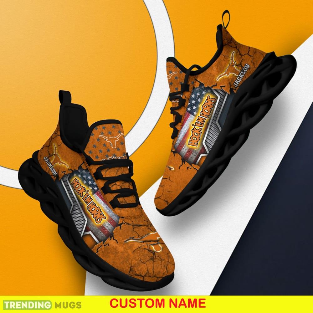 Personalized Texas Longhorns Sport Team Running Sneakers For Fans Gift New Max Soul Shoes Max Soul Personalized Texas Longhorns Sport Team Running Sneakers For Fans Gift New Max Soul Shoes Max Soul