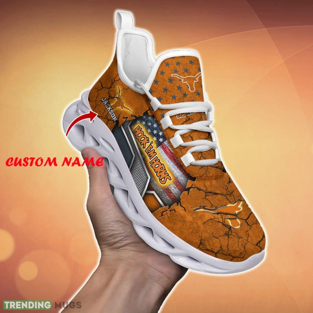 Personalized Texas Longhorns Sport Team Running Sneakers For Fans Gift New Max Soul Shoes - Texas Longhorns Sport Clunky Sneakers Custom Sport Shoes For Fan_1 Personalized Texas Longhorns Sport Team Running Sneakers For Fans Gift New Max Soul Shoes - Texas Longhorns Sport Clunky Sneakers Custom Sport Shoes For Fan_1