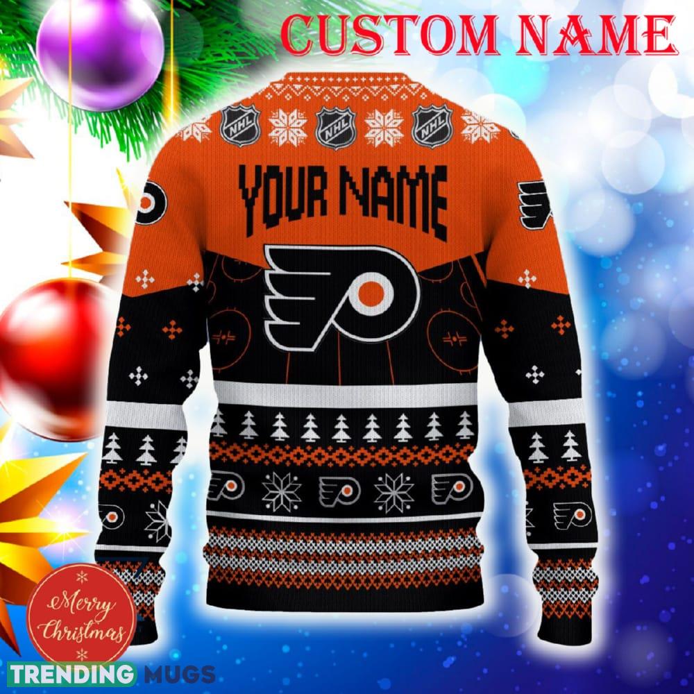 Philadelphia Flyers Custom Name 3D Sweater Funny Gift For Men And Women Fans Christmas 3D Sweater Philadelphia Flyers Custom Name 3D Sweater Funny Gift For Men And Women Fans Christmas 3D Sweater