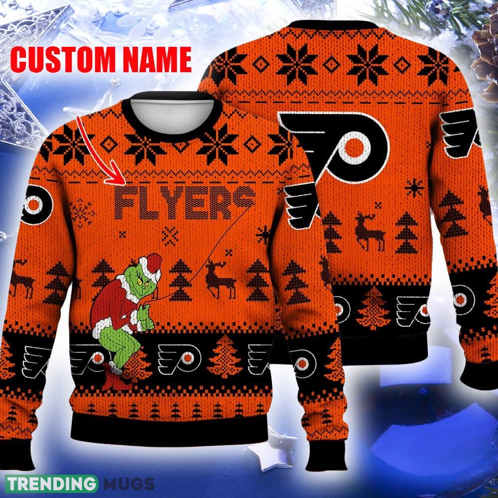 Philadelphia Flyers Ugly Christmas Sweater Grinch Custom Ice Hockey NHL Gift For Christmas Holidays Custom Name - Philadelphia Flyers Ugly Christmas Sweater Grinch Custom Ice Hockey NHL Gift For Christmas Holidays Custom Name Philadelphia Flyers Ugly Christmas Sweater Grinch Custom Ice Hockey NHL Gift For Christmas Holidays Custom Name - Philadelphia Flyers Ugly Christmas Sweater Grinch Custom Ice Hockey NHL Gift For Christmas Holidays Custom Name