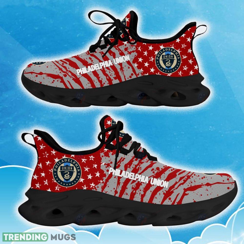 Philadelphia Union Red New Chunky Shoes Camo Logo Printed For Men And Women Gift Fans Max Soul Sneakers Max Soul Philadelphia Union Red New Chunky Shoes Camo Logo Printed For Men And Women Gift Fans Max Soul Sneakers Max Soul