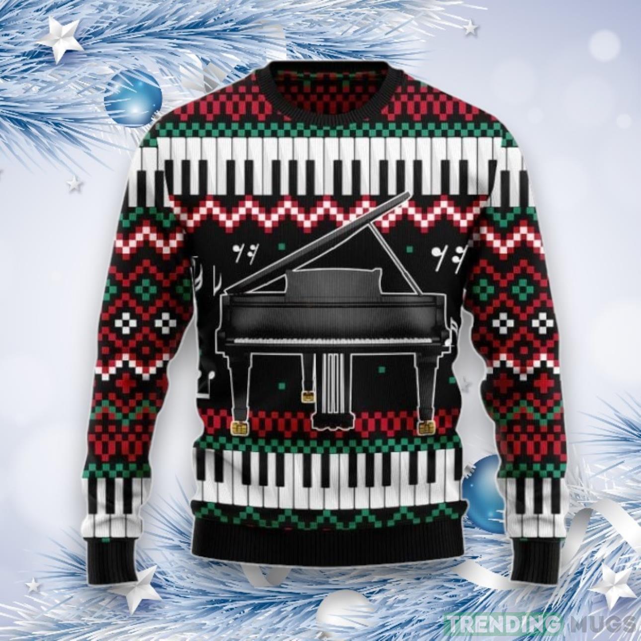 Piano Awesome Ugly Christmas Sweater For Men & Women Product Photo 1 Piano Awesome Ugly Christmas Sweater For Men & Women Product Photo 1
