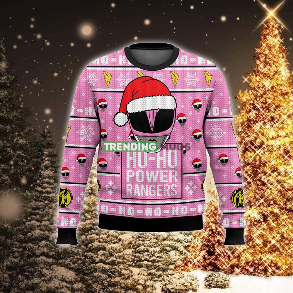 Pink Ranger Ho Ho Power Rangers New Style 2023 Ugly 3D Sweater Style For Christmas 3D Sweater Pink Ranger Ho Ho Power Rangers New Style 2023 Ugly 3D Sweater Style For Christmas 3D Sweater