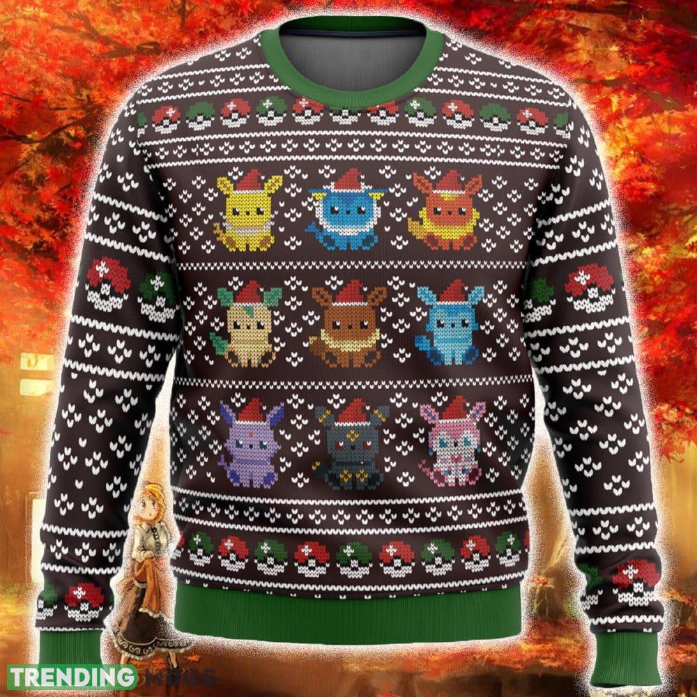 Pokemon Eeveelution Ugly Christmas Sweater Funny Gift For Men And Women Fans - Pokemon Eeveelution Ugly Christmas Sweater Funny Gift For Men And Women Fans Pokemon Eeveelution Ugly Christmas Sweater Funny Gift For Men And Women Fans - Pokemon Eeveelution Ugly Christmas Sweater Funny Gift For Men And Women Fans