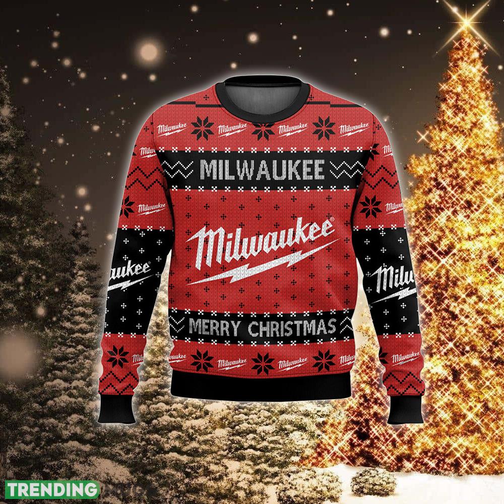 Power Tools Milwaukee Logo Style Christmas Ugly Sweater AOP For Men And Women 3D Sweater Power Tools Milwaukee Logo Style Christmas Ugly Sweater AOP For Men And Women 3D Sweater