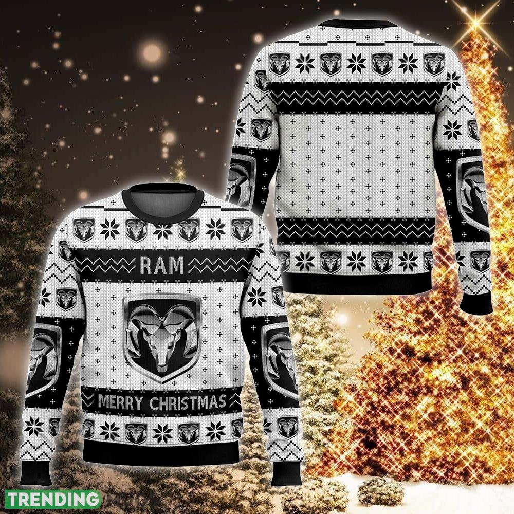 Ram Logo Design Gift Christmas Ugly 3D Sweater Gift For Holidays - Ram New Style 2023 Ugly Christmas Sweater For Men And Women Photo 1 Ram Logo Design Gift Christmas Ugly 3D Sweater Gift For Holidays - Ram New Style 2023 Ugly Christmas Sweater For Men And Women Photo 1