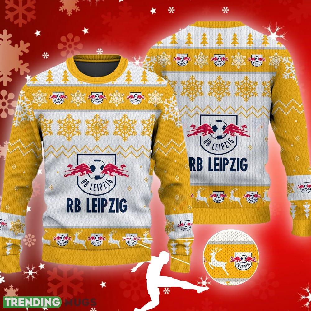 RB Leipzig Big Logo Ugly Christmas Tree Yellow Sweater AOP Gift For Fans - RB Leipzig Big Logo Ugly Snowflakes Reindeer Yellow Sweater AOP Gift For Fans RB Leipzig Big Logo Ugly Christmas Tree Yellow Sweater AOP Gift For Fans - RB Leipzig Big Logo Ugly Snowflakes Reindeer Yellow Sweater AOP Gift For Fans
