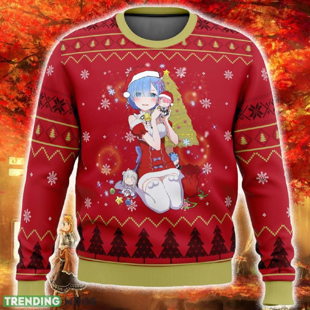 Re Zero Rem Ugly Christmas Sweater Funny Gift For Men And Women Fans - Re Zero Rem Ugly Christmas Sweater Funny Gift For Men And Women Fans Re Zero Rem Ugly Christmas Sweater Funny Gift For Men And Women Fans - Re Zero Rem Ugly Christmas Sweater Funny Gift For Men And Women Fans