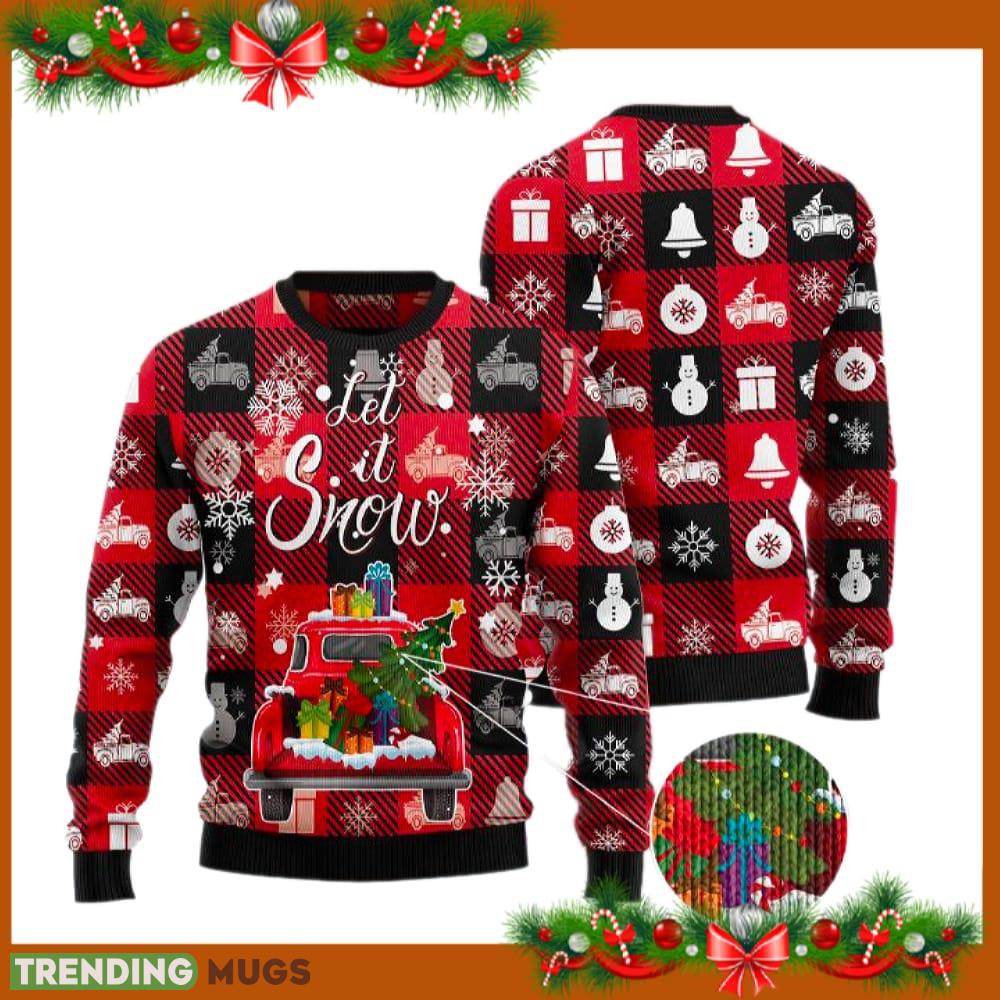 Red Truck Let It Snow Ugly Christmas Sweater Funny Gift For Men And Women Family Holidays - Red Truck Let It Snow Ugly Christmas Sweater Funny Gift For Men And Women Family Holidays Red Truck Let It Snow Ugly Christmas Sweater Funny Gift For Men And Women Family Holidays - Red Truck Let It Snow Ugly Christmas Sweater Funny Gift For Men And Women Family Holidays
