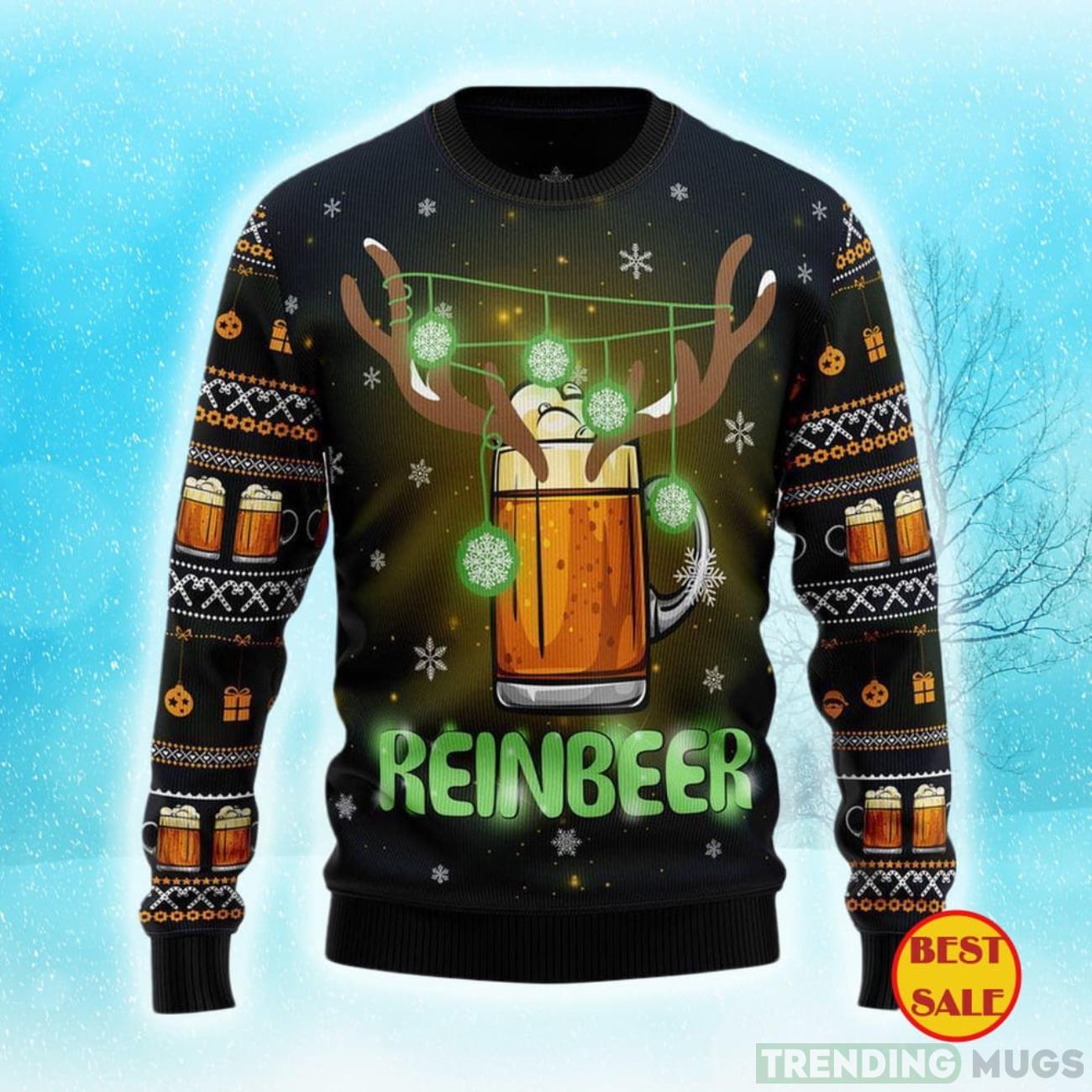 Reinbeer Awesome Ugly Christmas Sweater Product Photo 1
