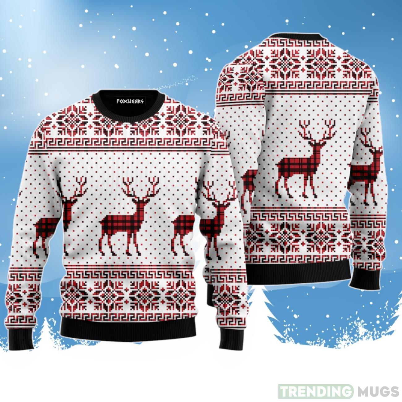 Reindeer Buffalo Plaid Pattern Ugly Christmas Sweater Reindeer Buffalo – Best Gift For Christmas Day Product Photo 1 Reindeer Buffalo Plaid Pattern Ugly Christmas Sweater Reindeer Buffalo – Best Gift For Christmas Day Product Photo 1