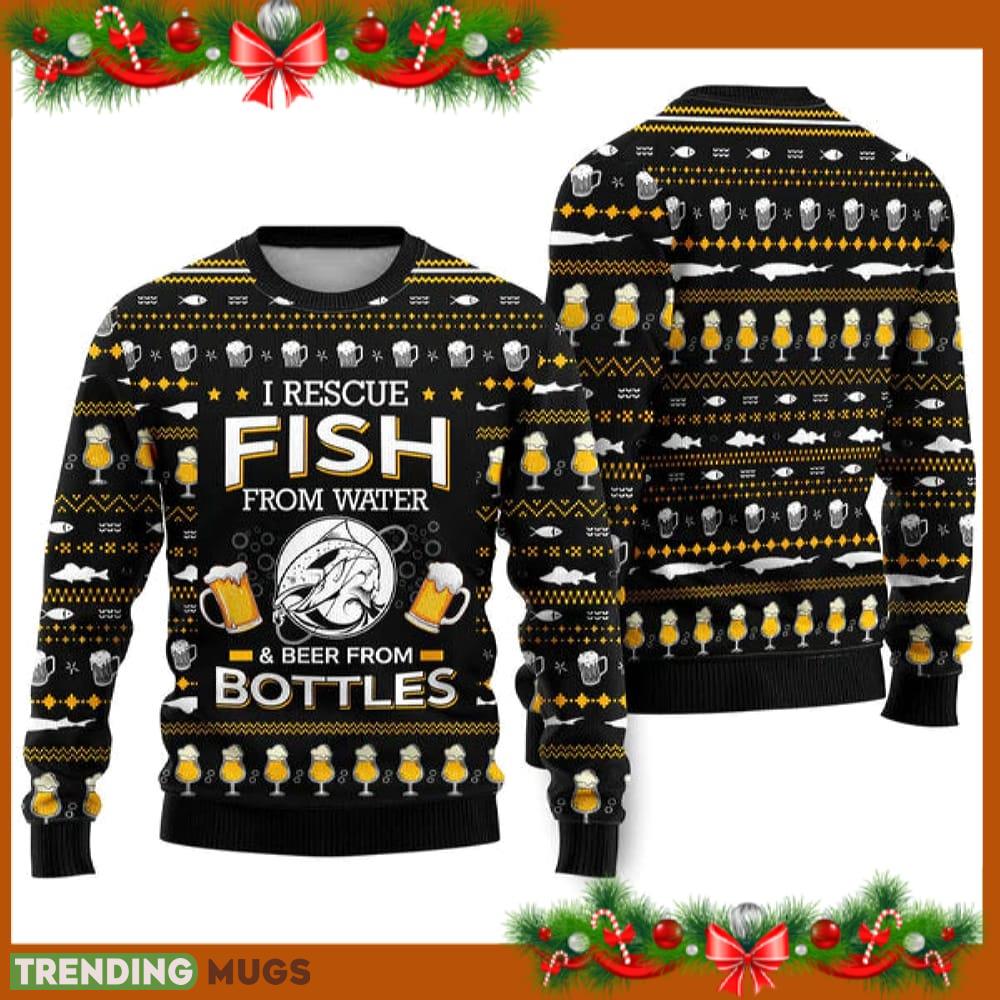 Rescue Fish From Water Beer Ugly Christmas Sweater Funny Gift For Men And Women Family Holidays - Rescue Fish From Water Beer Ugly Christmas Sweater Funny Gift For Men And Women Family Holidays Rescue Fish From Water Beer Ugly Christmas Sweater Funny Gift For Men And Women Family Holidays - Rescue Fish From Water Beer Ugly Christmas Sweater Funny Gift For Men And Women Family Holidays