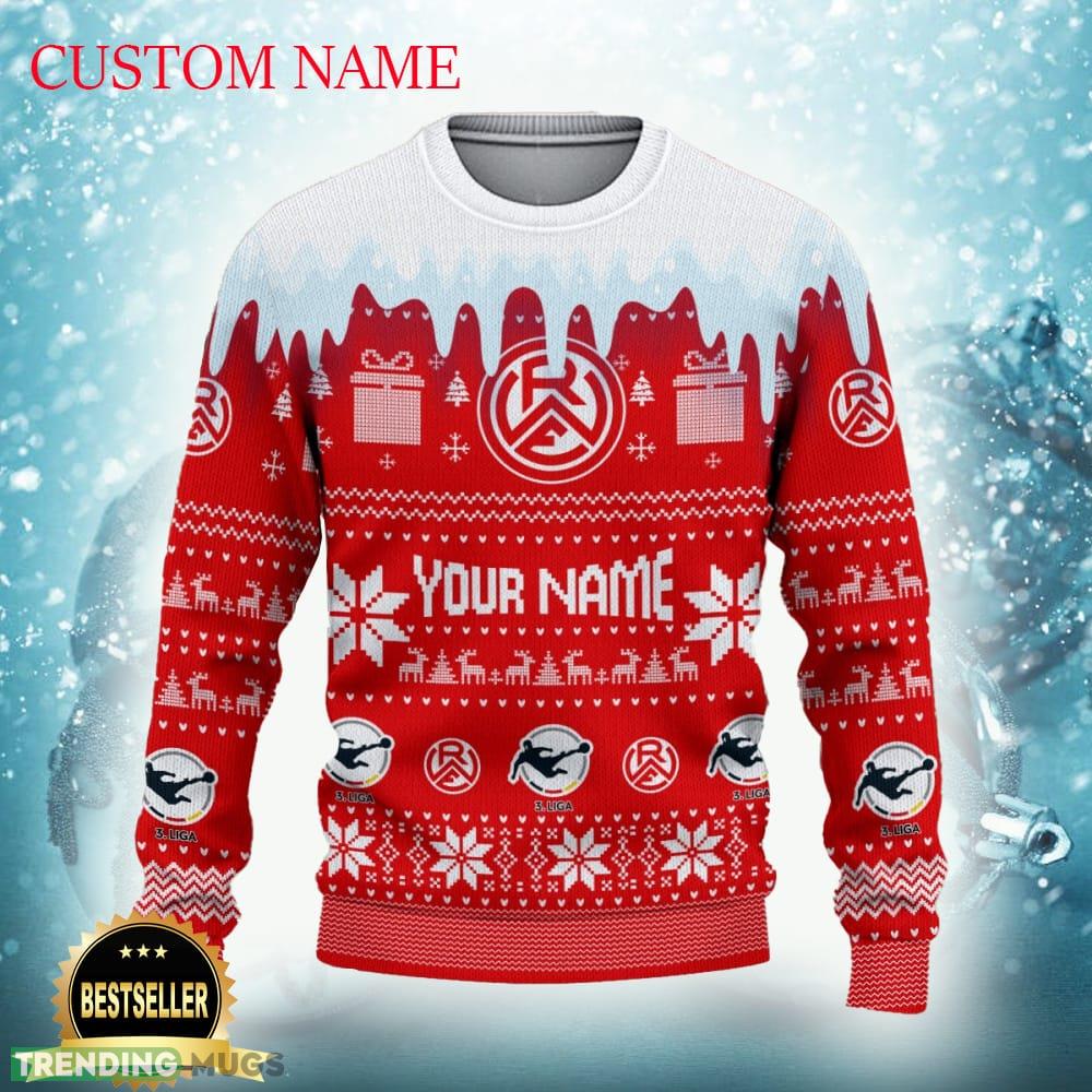 Rot-Weiss Essen eV Logo Ugly Christmas Sweater New Gift For Men And Women Custom Name - Rot-Weiss Essen eV Ugly Christmas Sweater Photo 2 Rot-Weiss Essen eV Logo Ugly Christmas Sweater New Gift For Men And Women Custom Name - Rot-Weiss Essen eV Ugly Christmas Sweater Photo 2
