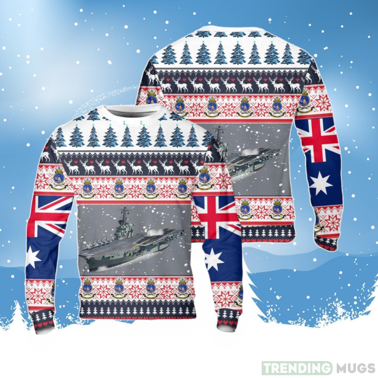 Royal Australian Navy HMAS Melbourne (R21) Christmas Sweater Gift For Christmas Product Photo 1 Royal Australian Navy HMAS Melbourne (R21) Christmas Sweater Gift For Christmas Product Photo 1