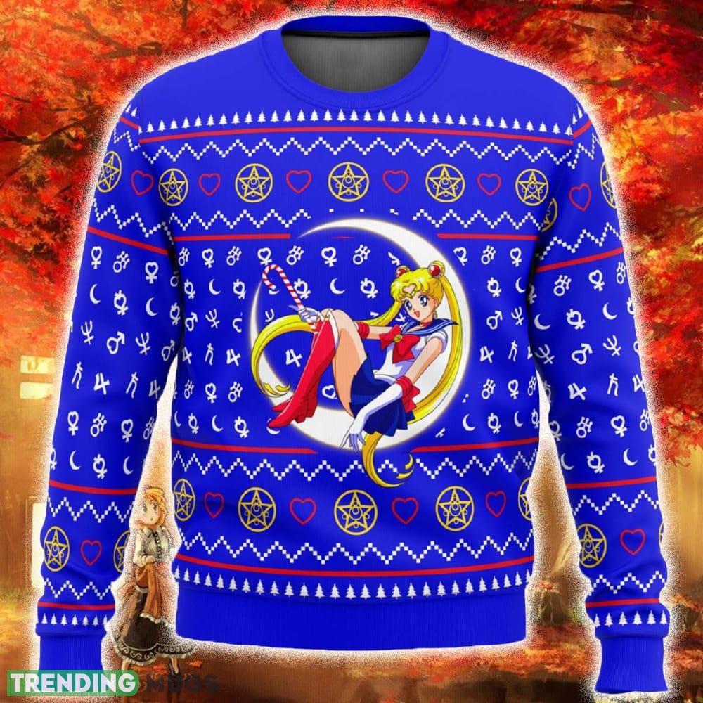 Sailor Moon Sitting on Moon Ugly Christmas Sweater Funny Gift For Men And Women Fans - Sailor Moon Sitting on Moon Ugly Christmas Sweater Funny Gift For Men And Women Fans Sailor Moon Sitting on Moon Ugly Christmas Sweater Funny Gift For Men And Women Fans - Sailor Moon Sitting on Moon Ugly Christmas Sweater Funny Gift For Men And Women Fans