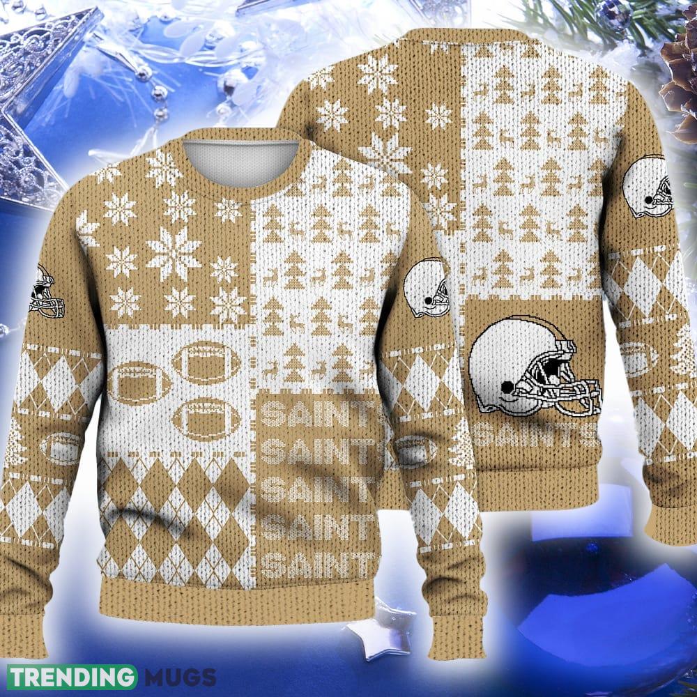 Saints Ugly Christmas Sweater Retro Football American Fans Gift For Men And Women - Saints Ugly Christmas Sweater Retro Football American Fans Gift For Men And Women