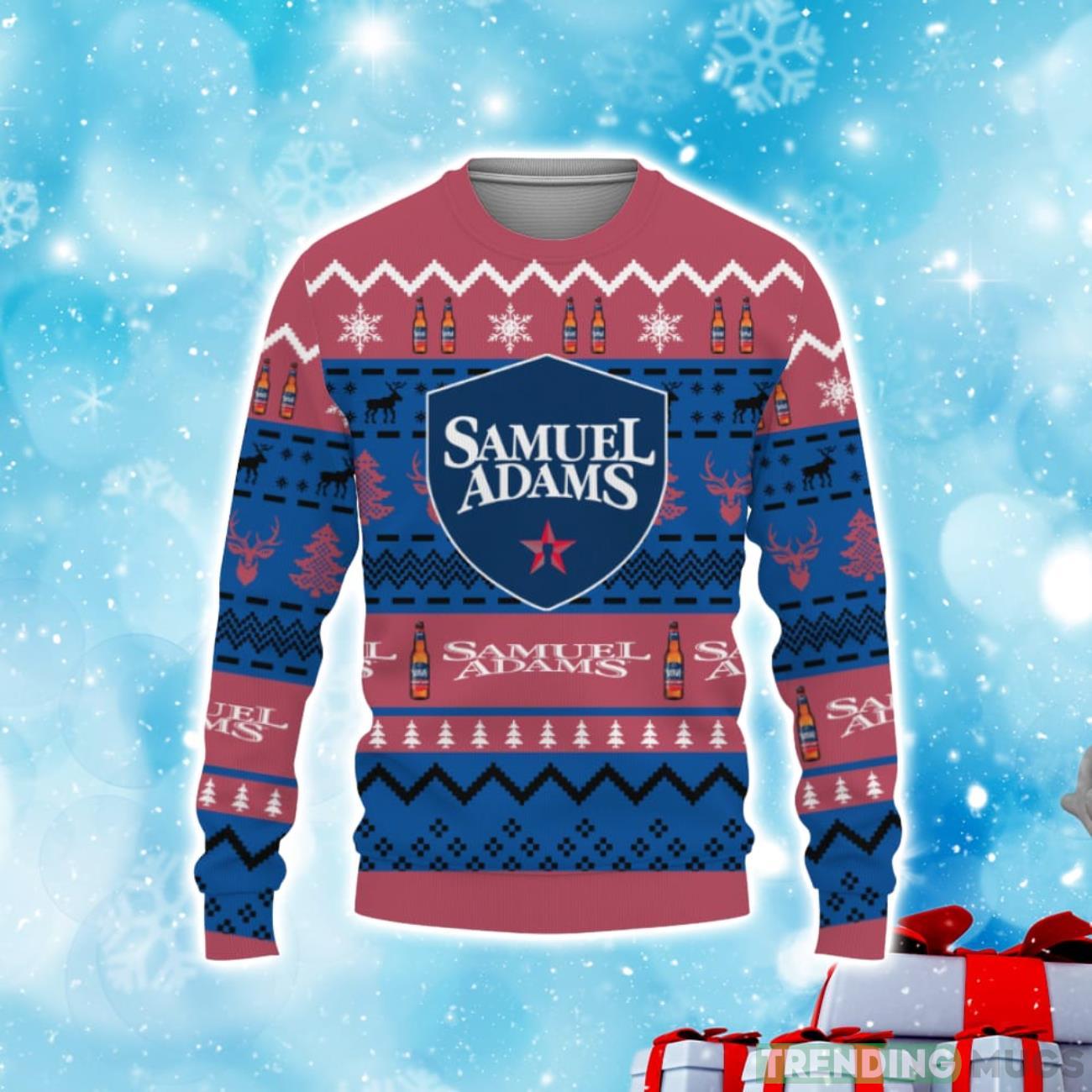 Samuel Adams Beers Shirts Beer Vintage Logo Christmas Sweater Product Photo 1 Samuel Adams Beers Shirts Beer Vintage Logo Christmas Sweater Product Photo 1