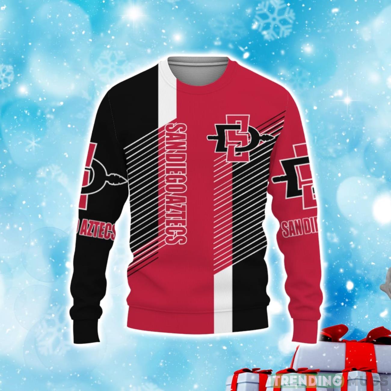 San Diego State Clothing ‘ ‘ Abstract Straight Line Champions Basketball 2023 Christmas Sweater Product Photo 1 San Diego State Clothing ‘ ‘ Abstract Straight Line Champions Basketball 2023 Christmas Sweater Product Photo 1