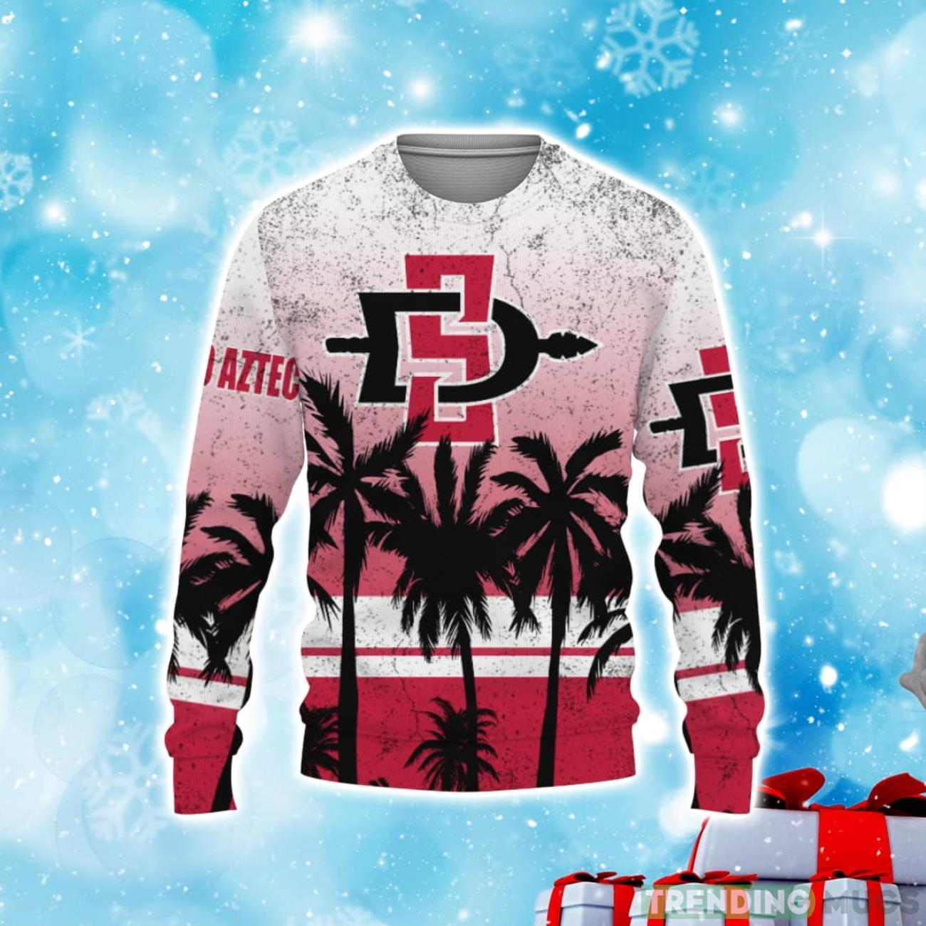 San Diego State Clothing ‘ ‘ Sunset Background Retro Style Champions Basketball 2023 Christmas Sweater Product Photo 1 San Diego State Clothing ‘ ‘ Sunset Background Retro Style Champions Basketball 2023 Christmas Sweater Product Photo 1