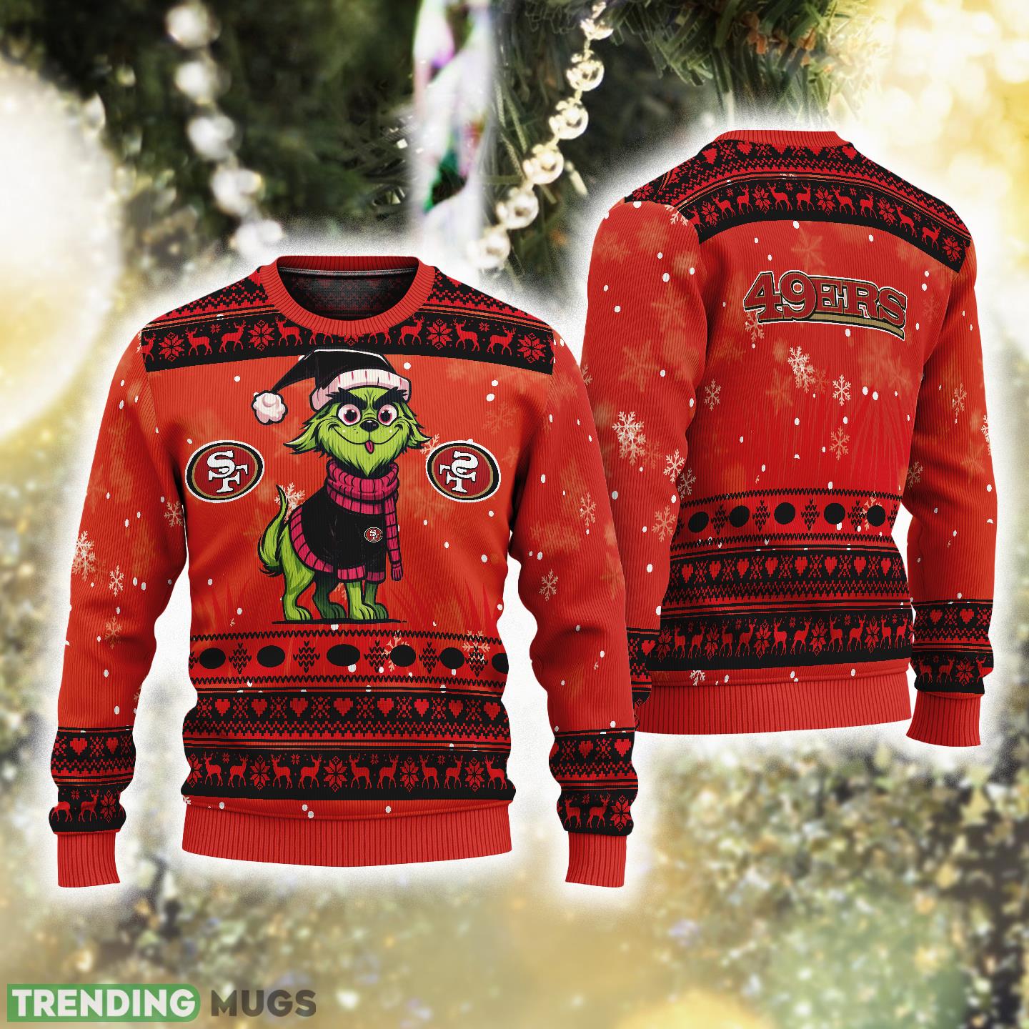 San Francisco 49ers Cosy Knitted Christmas Sweater Gift For Holidays Dog Custome Grinch - San Francisco 49ers Cosy Knitted Christmas Sweater Gift For Holidays Dog Custome Grinch San Francisco 49ers Cosy Knitted Christmas Sweater Gift For Holidays Dog Custome Grinch - San Francisco 49ers Cosy Knitted Christmas Sweater Gift For Holidays Dog Custome Grinch