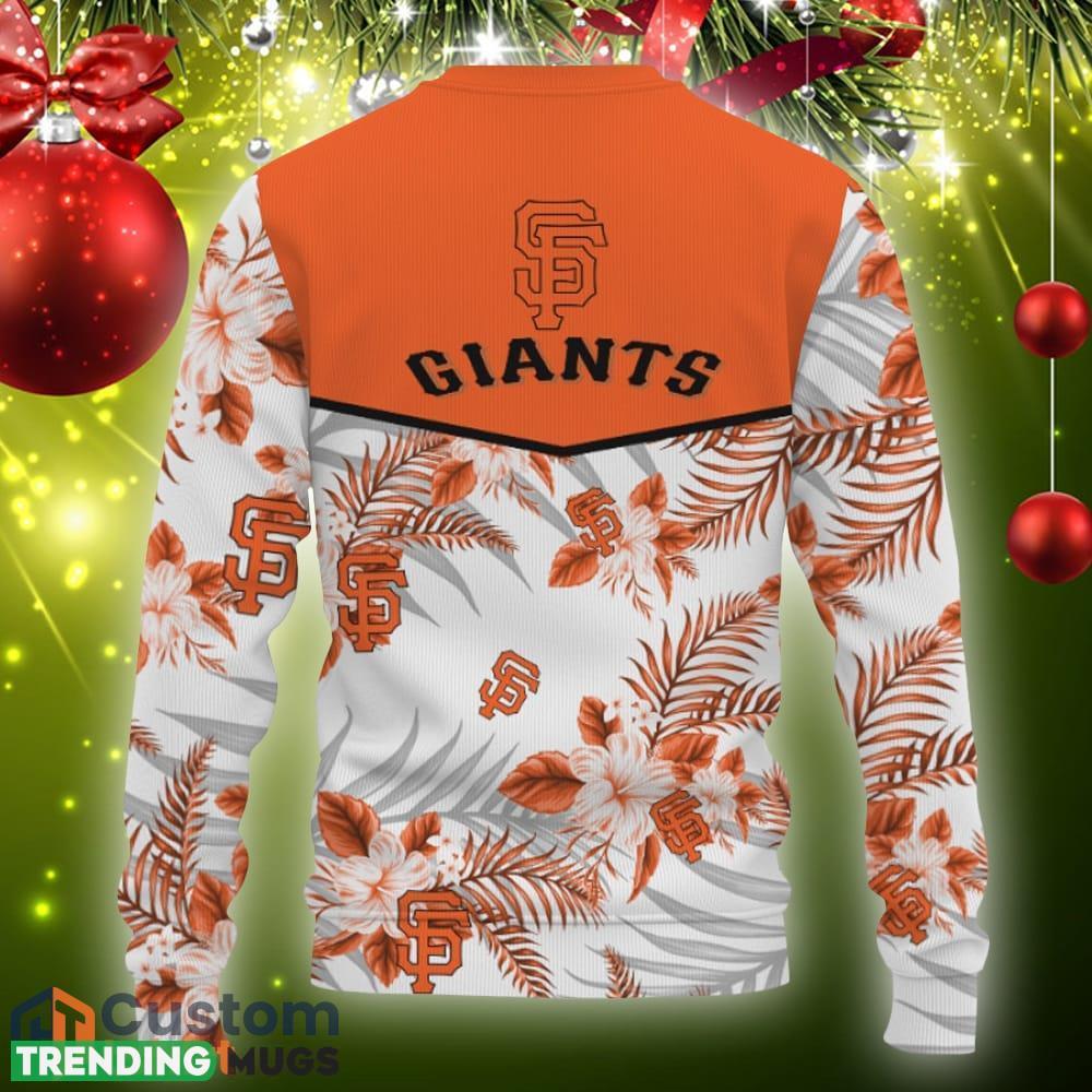 San Francisco Giants Tropical Patterns Ugly Christmas Sweater Gift Holidays 3D Sweater San Francisco Giants Tropical Patterns Ugly Christmas Sweater Gift Holidays 3D Sweater