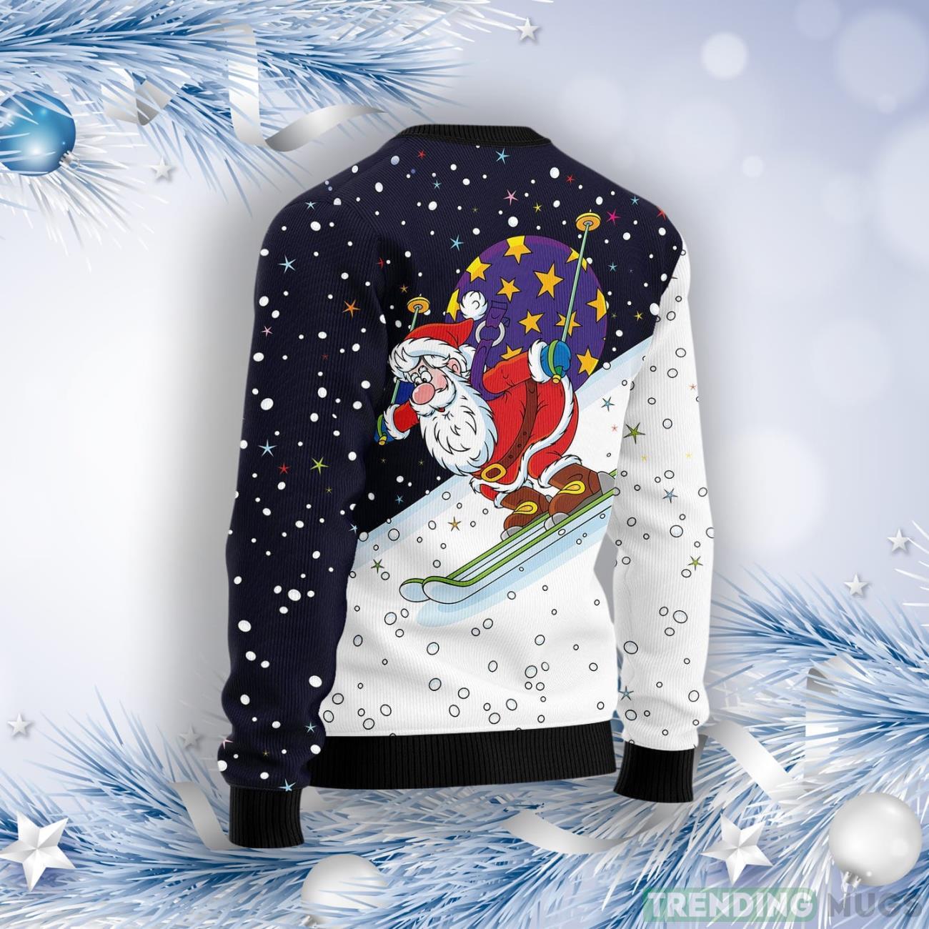Santa Claus Ski Ugly Christmas Sweater 3D Sweater Santa Claus Ski Ugly Christmas Sweater 3D Sweater