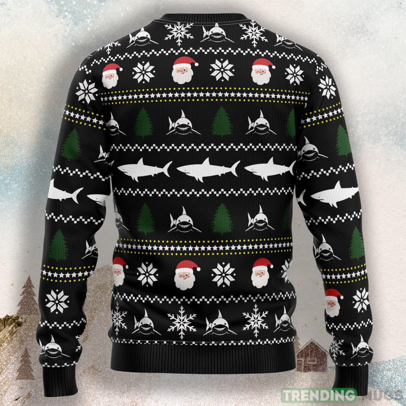 Santa Jaws Ugly Christmas Sweater For Men & Women 3D Sweater Santa Jaws Ugly Christmas Sweater For Men & Women 3D Sweater