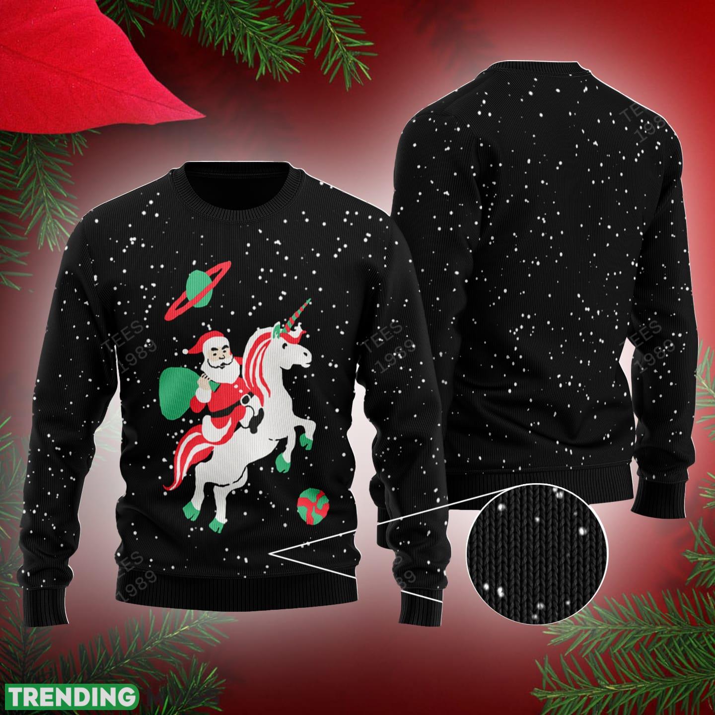 Santa Unicorn Ugly Christmas 3D Sweater For Men And Women - Santa Unicorn Ugly Christmas 3D Sweater For Men And Women Santa Unicorn Ugly Christmas 3D Sweater For Men And Women - Santa Unicorn Ugly Christmas 3D Sweater For Men And Women