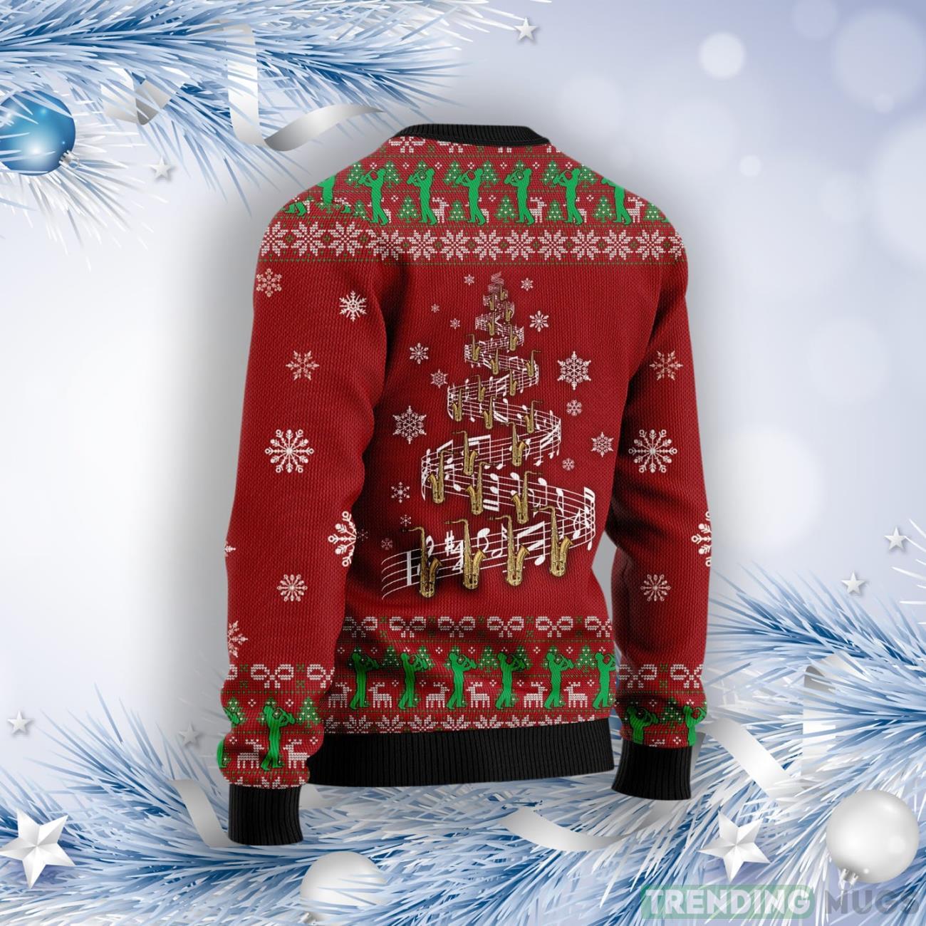 Saxophone In Jesus Name I Play Ugly Christmas Sweater 3D Sweater Saxophone In Jesus Name I Play Ugly Christmas Sweater 3D Sweater