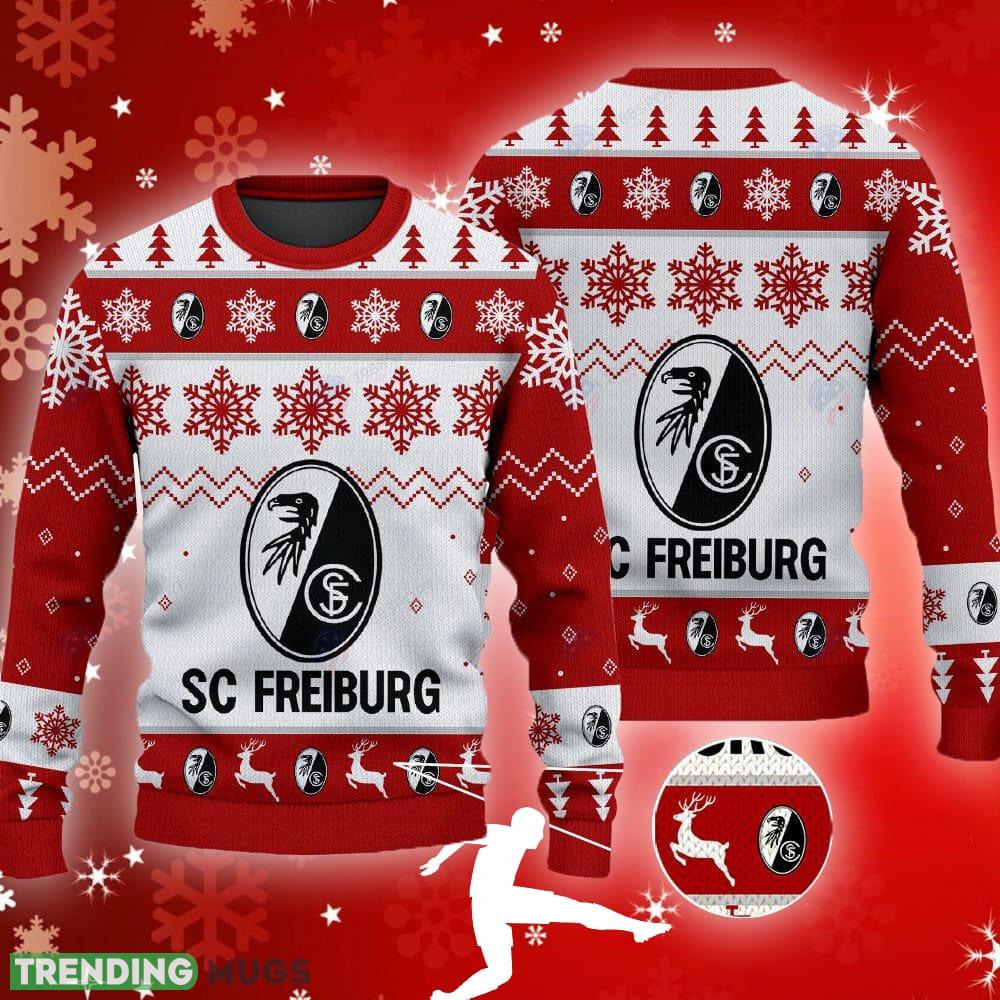 Sc Freiburg Big Logo Ugly Snowflakes Reindeer Red Sweater Gift For Fans - Sc Freiburg Big Logo Ugly Snowflakes Reindeer Red Sweater Gift For Fans Sc Freiburg Big Logo Ugly Snowflakes Reindeer Red Sweater Gift For Fans - Sc Freiburg Big Logo Ugly Snowflakes Reindeer Red Sweater Gift For Fans