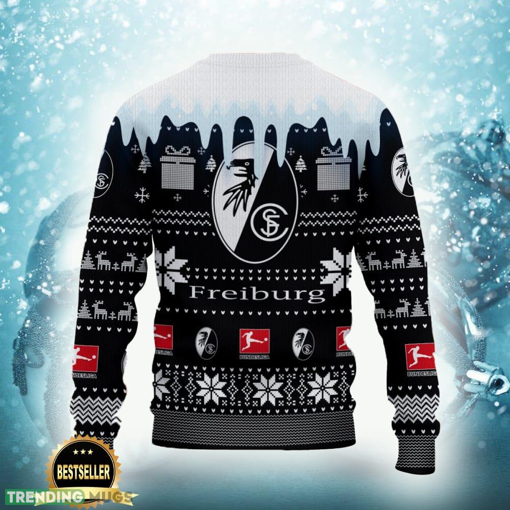 SC Freiburg Logo Ugly Christmas Sweater New Gift For Men And Women Custom Name 3D Sweater SC Freiburg Logo Ugly Christmas Sweater New Gift For Men And Women Custom Name 3D Sweater