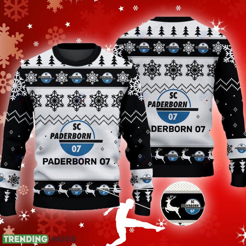 SC Paderborn 07 Big Logo Ugly Christmas Tree Black 3D Sweater Gift For Fans - SC Paderborn 07 Big Logo Ugly Snowflakes Reindeer Black 3D Sweater Gift For Fans SC Paderborn 07 Big Logo Ugly Christmas Tree Black 3D Sweater Gift For Fans - SC Paderborn 07 Big Logo Ugly Snowflakes Reindeer Black 3D Sweater Gift For Fans